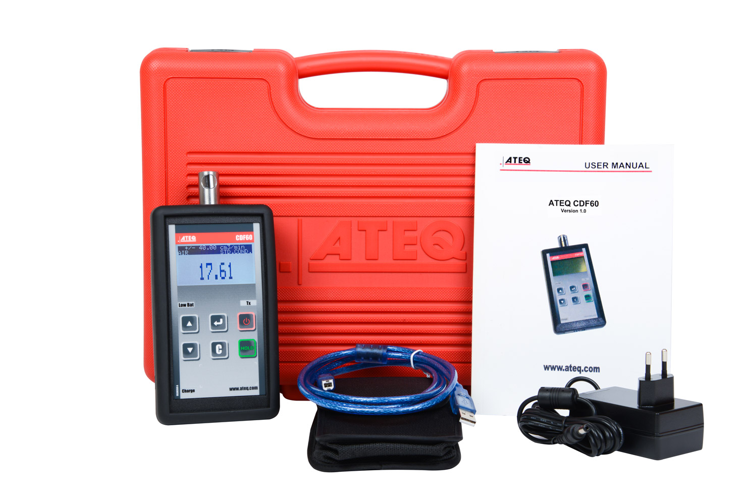 CDF 60 Kit-Calibrator, Adaptor, User manual, Travel case