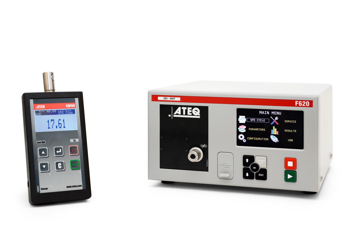 F620 Air Leak tester calibration using CDF60